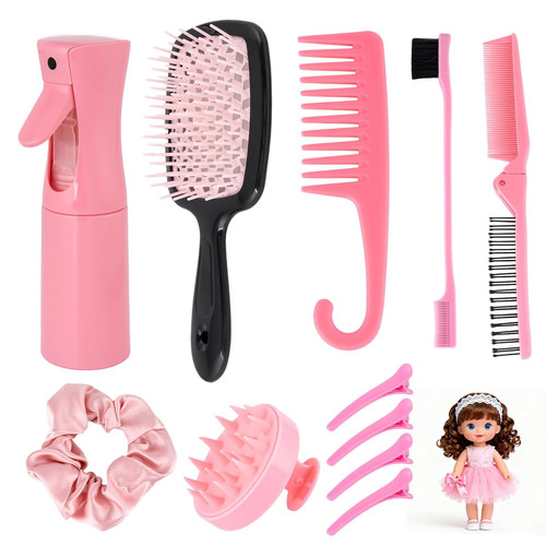 Doll hair brush compatible - brush,
